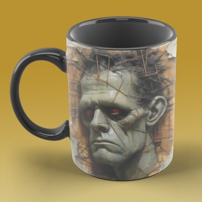 Caneca Terror Imagem  3D - Frankenstein