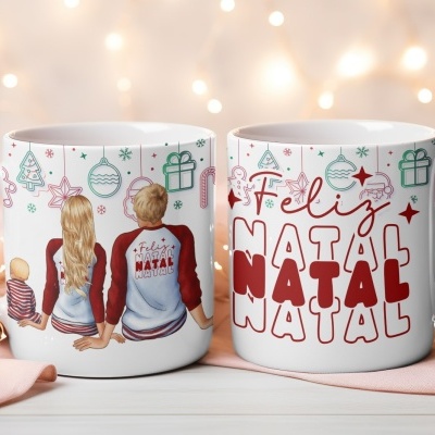 Caneca Natal Família