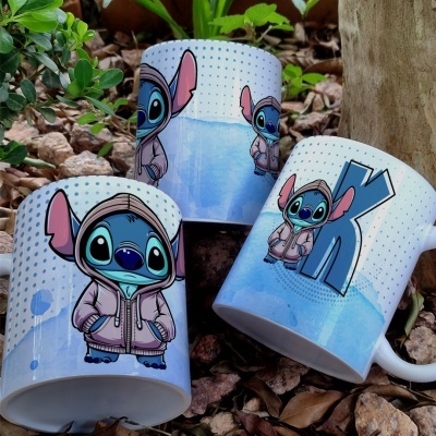 Caneca Alfabeto Stitch