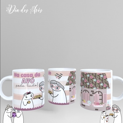 Caneca Flork Na Casa da Avó...