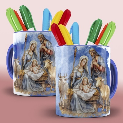 Caneca Presépio de Natal