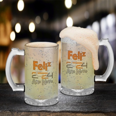 Caneca de Cerveja Ano Novo