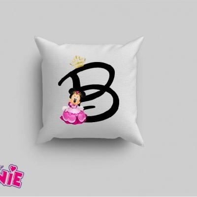Capa de Almofada Alfabeto Disney Inicial Menina