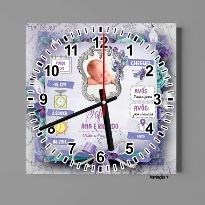 Relógio de Parede em MDF Nascimento