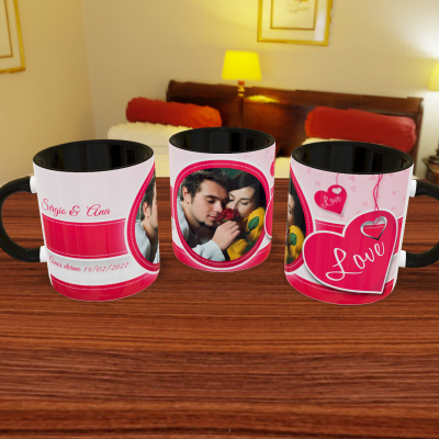 Canecas Namorados Texto e Fotos - 12 Temas