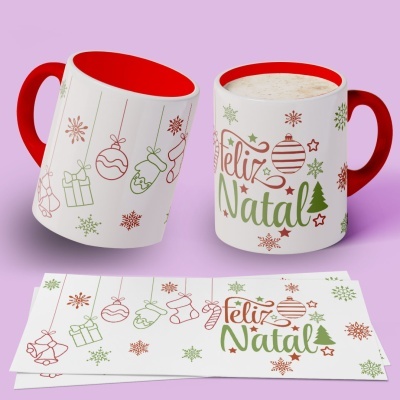 Caneca Natal Clean
