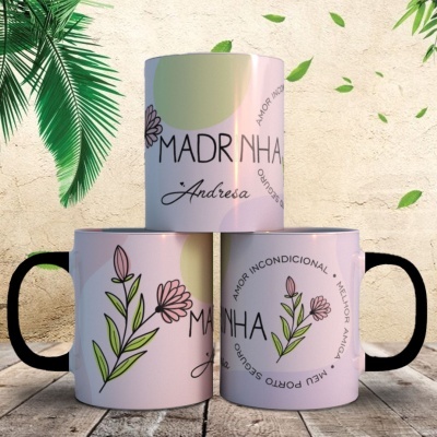 Caneca Mãe MINIMALISTA Personalizada