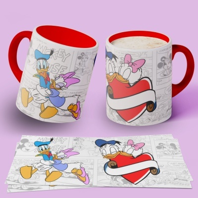 Canecas Margarida & Donald Apaixonados