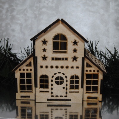 Casa de Natal com Iluminação