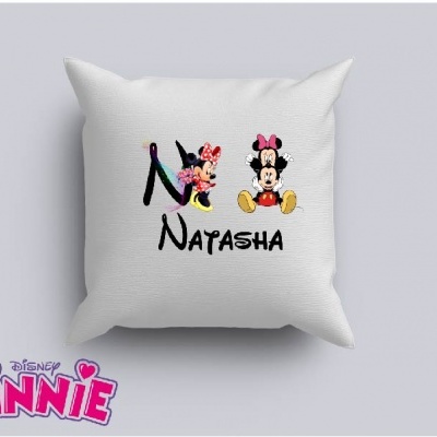 Capa de Almofada Personalizada Alfabeto Disney Menina