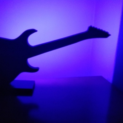 Candeeiro Led Personalizado Guitarra