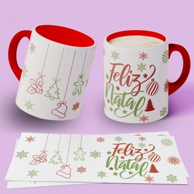 Caneca Natal Clean