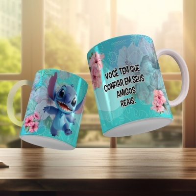 Canecas Stitch Frases