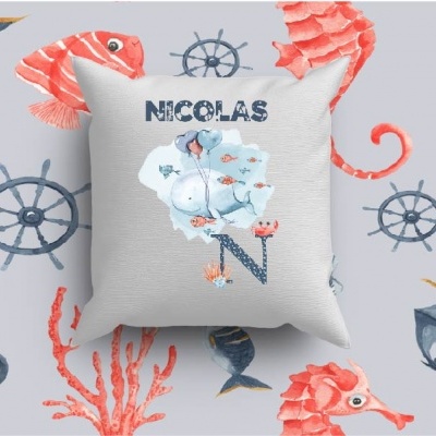 Almofada Alfabeto Menino Personalizado