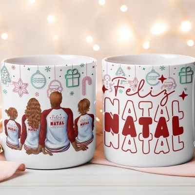 Caneca Natal Família