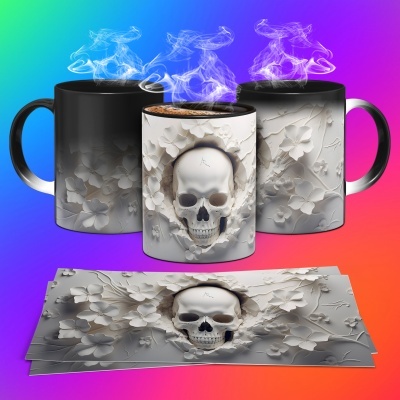 Caneca Halloween Imagem  3D