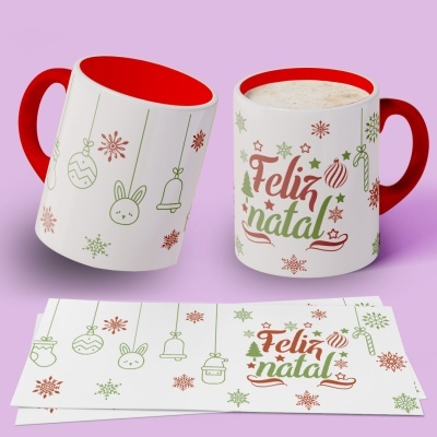 Caneca Natal Clean