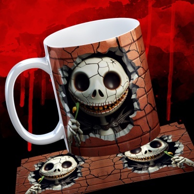 Caneca Terror Imagem  3D - Jack Skellington