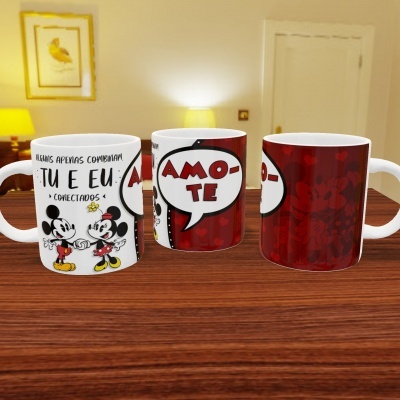 Canecas Namorados Mickey e Minnie - 12 Temas