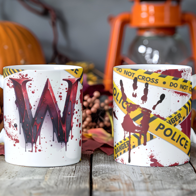 Caneca Alfabeto Hallowen