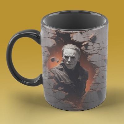 Caneca Terror Imagem  3D - Michael Myers