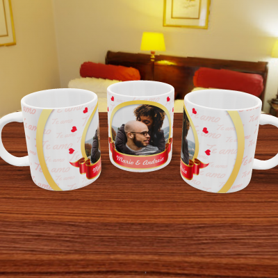 Canecas Namorados Texto e Fotos - 12 Temas