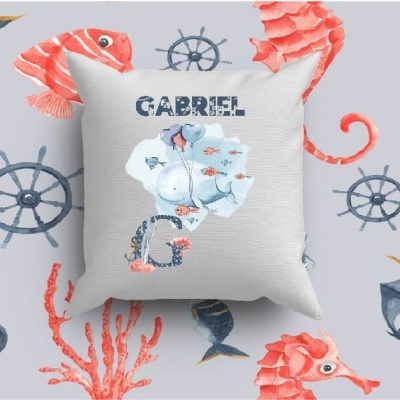 Almofada Alfabeto Menino Personalizado