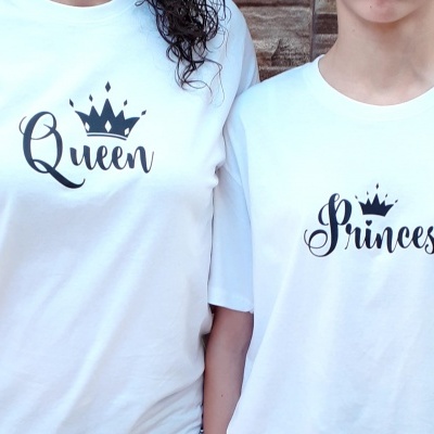 T-Shirts Família "Queen+King+Princess"