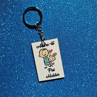 Porta-Chaves Adoro-te Pai  Personalizado