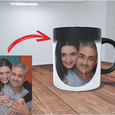 Caneca com Foto em Cartoon 3D