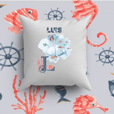 Almofada Alfabeto Menino Personalizado