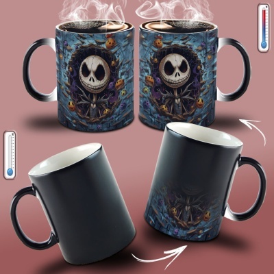 Caneca Terror Imagem  3D - Jack Skellington