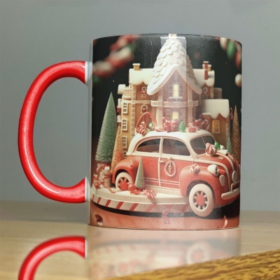 Caneca Carros de Natal