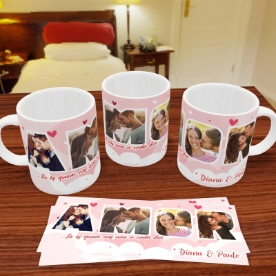 Canecas Love Collage - 9 Temas