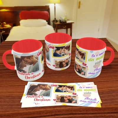 Canecas Love Collage - 9 Temas