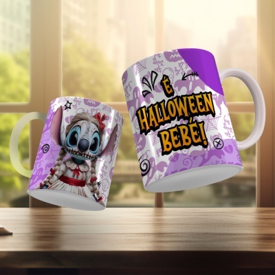 Caneca Stitch Hallowen