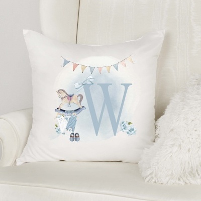 Capa de Almofada Alfabeto Menino Personalizado