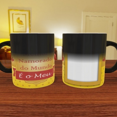 Caneca Namorados Com Foto - 18 Temas