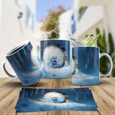 Caneca Natal OLAF Imagem  3D