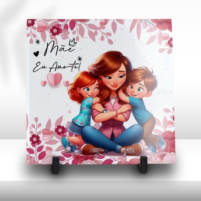 Azulejo Mãe Eu Amo-te Azulejo Mãe Eu Amo-te