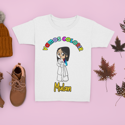 T-Shirts Vamos Colorir Princesas