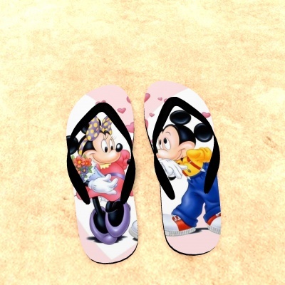 Chinelos Minnie e Mickey