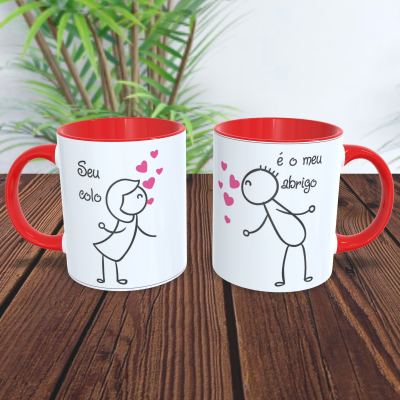 Par de Canecas Namorados Casais