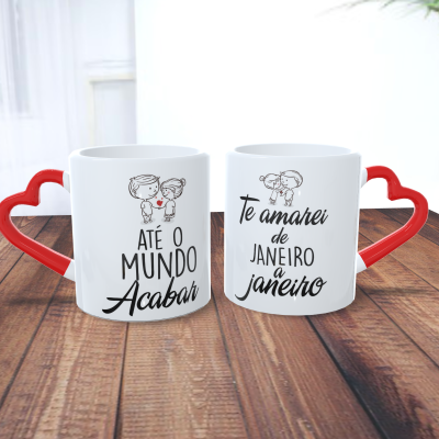 Par de Canecas Namorados Casais