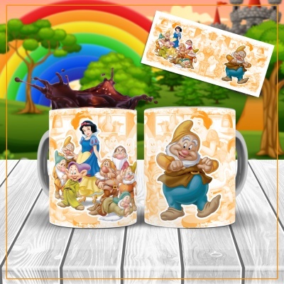 Canecas Branca de Neve e os 7 Anões