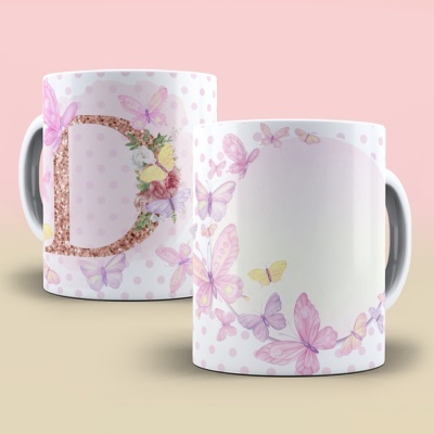 Caneca Alfabeto Borboleta