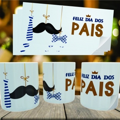 Caneca Feliz Dia do Pai - 12 Imagens
