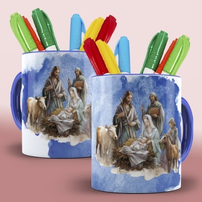 Caneca Presépio de Natal