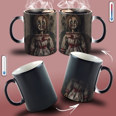 Caneca Terror Imagem  3D - Boneca Assassina