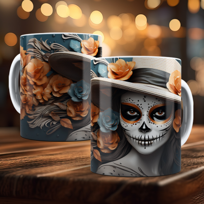 Caneca Dia dos Mortos